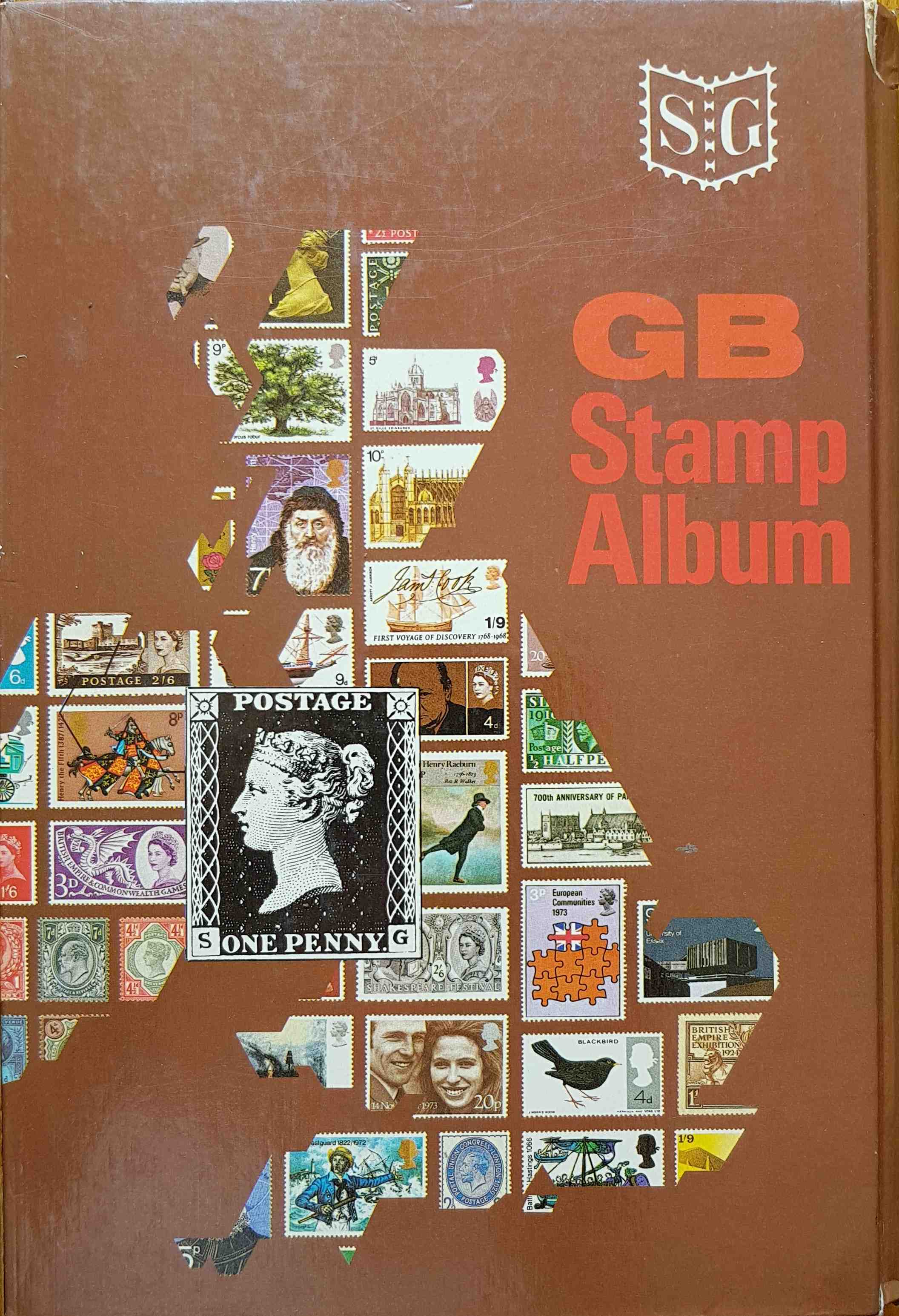 Picture of Books-GBSB GB stamp book by artist Stanley Gibbons 